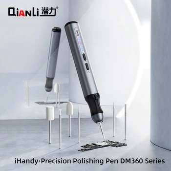 Qianli iHandy DM360-K Умная электрическая ручка для полировки мобильного телефона Интеллектуальная беспроводная ручка для шлифовки, сверления, резьбы, зарядки