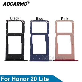 Aocarmo для Huawei Honor 20 Lite 20i, Держатель SD microSD, Слот для лотка для Nano Sim-карт, Запасные Части
