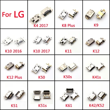 100шт USB Порт Для Зарядки Разъем Зарядки Джек Розетка Док-Станция Для LG K9 K11 K41s K51 K51s K52 K42 K50 K50s K50 K10 K12 Plus