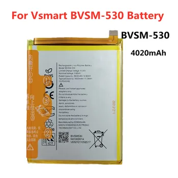 4020 мАч BVSM-530 Аккумулятор Для Телефона VSMART BVSM 530 BVSM530 Высококачественные Сменные Батареи Bateria В наличии