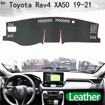 Кожаный Нескользящий чехол для приборной панели, Солнцезащитный коврик для Toyota Rav4 XA50 2019 2020 RAV 4 XA 50