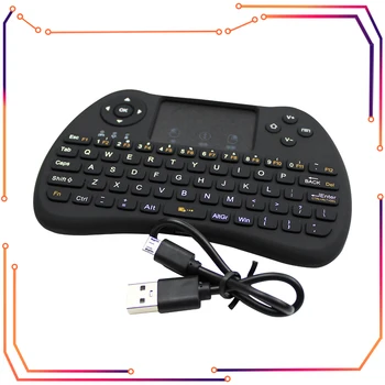 Цветная Подсветка H9 2,4 ГГц Беспроводная Клавиатура Air Mouse Беспроводная Мини-Портативная Клавиатура Дистанционного Управления Air Mouse