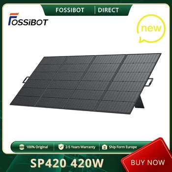 Портативная Солнечная панель FOSSiBOT SP420 мощностью 420 Вт (105 Вт * 4), эффективность преобразования 23,4%, водонепроницаемость IP67, Совместимость F3600