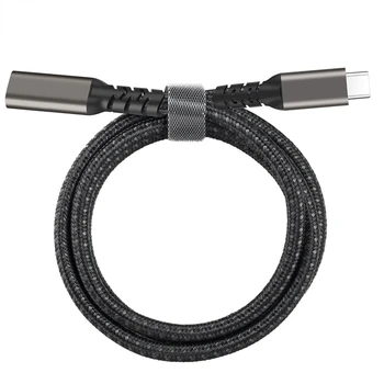 Кабель преобразования типа c с вращающейся розеткой USB3.2, удлиненный кабель для зарядки компьютера и мобильного телефона, полнофункциональный кабель