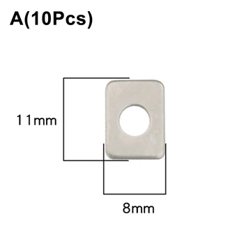 Совершенно новая клапанная пластина Комплекты воздушных компрессоров для головки насоса воздушного компрессора Металл Серебро 10шт B C D Легко заменяется