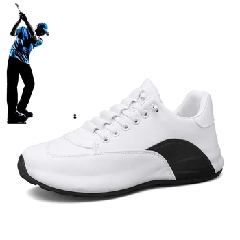 Мужская обувь для гольфа, универсальная уличная удобная обувь для бега трусцой и ходьбы, мужская тренировочная обувь для гольфа для начинающих