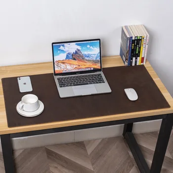 Кожаный коврик для компьютерного стола Crazy horse противоскользящий износостойкий кожаный коврик для мыши офисный стол настольный коврик компьютерный коврик