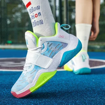Новые спортивные кроссовки для активного отдыха, мужские фирменные баскетбольные кроссовки для мальчиков, нескользящие баскетбольные ботинки для спортзала, дизайнерская баскетбольная обувь унисекс