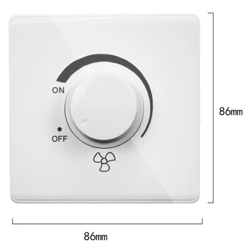 Управление освещением Кнопка регулировки скорости потолочного вентилятора Настенный диммер 15-300 Вт 86 Тип потолочного вентилятора настенный