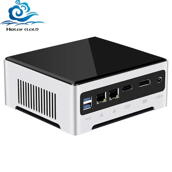 Helorpc i5 i7 Core 10510U 10750U 1035G4 1165G7 Dual LAN 6 USB3.0 Мини-ПК DDR4 WIFI DP 4K Поддержка Win10 Linux Настольный компьютер