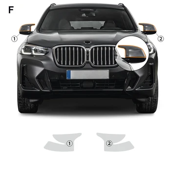 Пленка для Зеркала Заднего Вида Автомобильных Фар BMW X3 M-SPORT M G01 2022 2023 Против царапин Прозрачный TPU Pre-Cut ppf Защитный