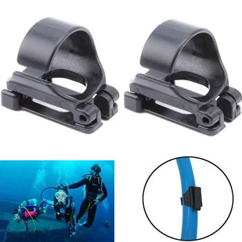 Универсальные очки с силиконовой пряжкой для подводного плавания, силиконовая трубка, пластиковый зажим, держатель для маски для подводного плавания, фиксатор для подводного плавания