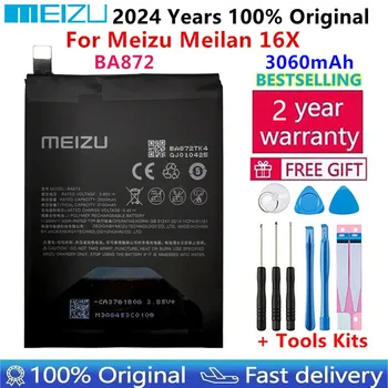 Meizu 100% Оригинальный Аккумулятор BA872 Емкостью 3060 мАч Для Телефона Meizu Meilan 16X Новейшего Производства, Высококачественные Аккумуляторы Bateria + Инструменты