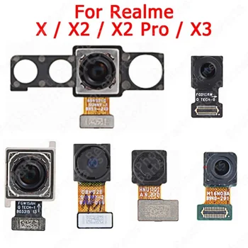 Фронтальная большая задняя камера для Realme X X2 Pro X3 Selfie Вид сзади Модуль камеры заднего вида Оригинальный Гибкий кабель Запасные Части