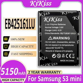 KiKiss Аккумулятор EB425161LU 5150 мАч Для Samsung I8160 Ace 2 S3 J1 Mini J105H I8190 I739 I759 I669 T599 S7560 S7562 S7566 S7568