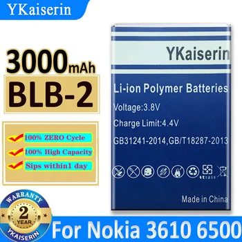 Аккумулятор YKaiserin BLB-2 для Nokia 8210 8250 8850 8910 8310 5210 6500 6590 6510 3610 8270 8910i 7650 6590i BLB 2 Bateria
