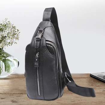 AETOO Первый слой воловьей кожи для поездок на работу, отдыха на открытом воздухе, нагрудная сумка, мужская сумка на одно плечо, корейская версия, модная дорожная сумка, деловая