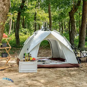 Автоматическая всплывающая палатка, Портативная непромокаемая палатка, Пляжный туризм, Солнечное укрытие на открытом воздухе, 2-3 человека, Самостоятельная Туристическая палатка для кемпинга
