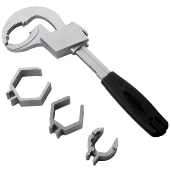 Универсальный ключ для раковины, Разводной ключ, Дугообразный зубчатый подвижный ключ, Инструмент для установки сантехнической раковины
