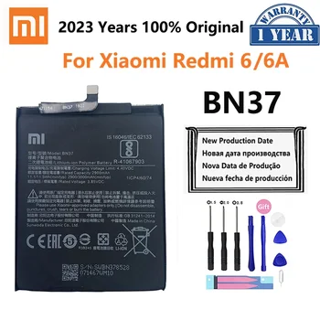 100% Оригинальный аккумулятор Xiao mi BN37 3000 мАч для Xiaomi Redmi 6 Redmi6 Redmi 6A Высококачественные сменные батарейки для телефона