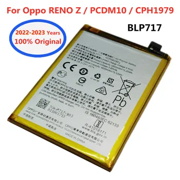 Новый Высококачественный Аккумулятор 4035 мАч BLP717 Для Oppo RENO Z PCDM10 CPH1979 100% Оригинальная Замена Батареи Мобильного Телефона