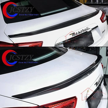 Для Maserati Ghibli задний спойлер из углеродного волокна, заднее крыло багажника, Глянцевый черный Novitec Style для Ghibli Задний спойлер из углеродного волокна 2014 - UP