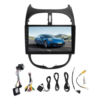 НОВИНКА-автомобильный DVD-радиоприемник 1G + 16G 2Din на Android 10, автомобильный мультимедийный видеоплеер для Peugeot 206 2000-2016