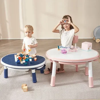 Официальный детский стол HOOKI из арахиса, строительный стол, детский игровой регулируемый стол, костюм для детского сада, письменный стол с граффити