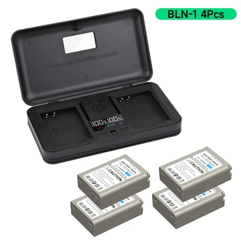 Аккумулятор PALO BLN-1 PS-BLN1 и зарядное устройство с двумя USB-разъемами для фотоаппаратов Olympus OM-D E-M1, Olympus Pen F, OM-D E-M5, PEN E-P5, OM-D.
