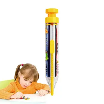 Выдвижные Карандашные ручки для рисования карандашом, Выдвижные Прозрачные карандаши, Масляный карандаш пастельного цвета для мальчиков