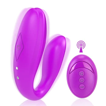 Вибратор для точки G, Вибраторы для клитора, секс-игрушка для женщин, Двухмоторный USB-перезаряжаемый U-образный силиконовый стимулятор с 10 режимами