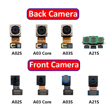Оригинальная Фронтальная Маленькая Селфи-Камера Большой Модуль Задней Камеры Гибкий Кабель Для Samsung A02 A02S A03 Core A03S A12 A21 A21S