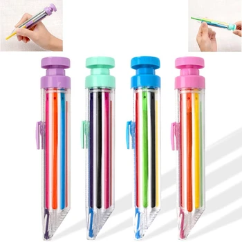 4шт разноцветных мелков, вращающиеся карандаши для детей, цветные бытовые карандаши для рисования