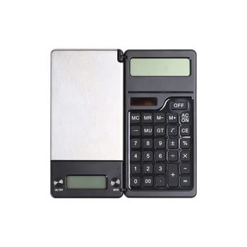 Многофункциональный цифровой калькулятор размером 1000 г на 0,1 г, карманные весы и калькулятор для школы Gold Shop.