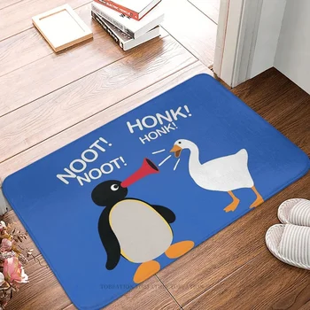 Нескользящий ковер для ванной, фланелевый коврик Pingu Noot Noot Honk Honk, приветственный коврик, коврик для украшения дома