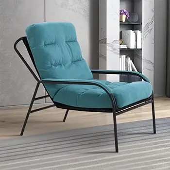 Кресло для отдыха, акцентное кресло, кресло с регулируемыми спинками, тканевые стулья для гостиной с металлическим каркасом, Мягкое кресло для