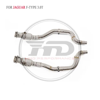 Выпускной коллектор HMD Downpipe для автомобильных аксессуаров Jaguar XE F-Type с коллектором каталитического нейтрализатора без Cat