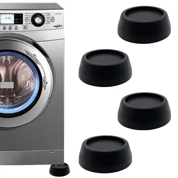 Опора для стиральной машины с амортизацией, состоящая из 4 частей, Регулируемые антивибрационные накладки, нескользящий протектор пола, коврики для ног для стиральной машины