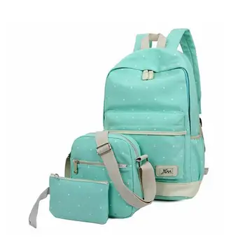 3 шт./компл. Холщовый школьный рюкзак для подростков Grils, дорожные сумки-рюкзаки
