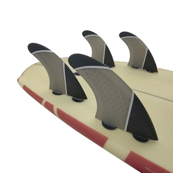 Наборы Четырехлопастных Плавников UPSURF FCS Honeycomb Из Углеродного Волокна Для Серфинга, Совместимые С Twin Tab Доской Для серфинга PM-M Размер Стабилизатора Доски Для серфинга