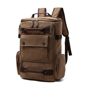 Мужской рюкзак, винтажная холщовая школьная сумка, мужские дорожные сумки, рюкзак большой емкости, сумка для ноутбука, высокое качество