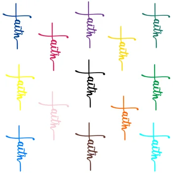 Термоклеящиеся нашивки для Виниловой одежды Cross of Faith Доступны в Шестнадцати цветах Виниловая наклейка Настраиваемая