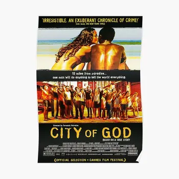 City Of God 2002 Плакат, Художественное оформление, Винтажная домашняя стена, современная живопись, Настенная роспись, Забавный декор комнаты, без рамки