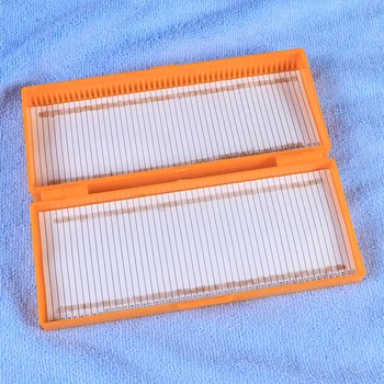 Выдвижной ящик на 50 ячеек, профессиональный ящик для хранения предметных стекол, ящик для хранения предметных стекол, коробка для хранения предметных стекол (случайный цвет)