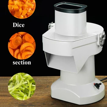 Электрическая машина для резки овощей, Многофункциональный коммерческий измельчитель, машина для нарезки картофеля и моркови, кухонный комбайн