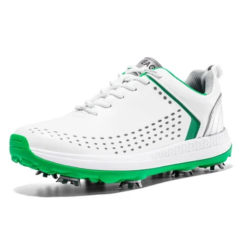 Дышащая обувь для гольфа, мужская обувь для гольфа, мужские спортивные кроссовки для легкой атлетики, легкая сетчатая обувь для ходьбы, кроссовки для гольфистов большого размера