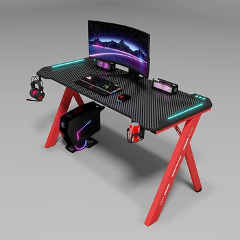 2023 Новый дизайн, Профессиональный компьютерный стол для домашнего офиса с регулируемой высотой, игровой компьютерный стол с RGB подсветкой, стол для геминга