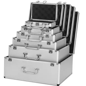 Ящик для инструментов, защитный чемодан для инструментов, Алюминиевая губка, Портативное Ударопрочное хранилище с оборудованием для инструментов