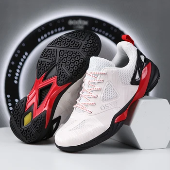 Новые профессиональные теннисные туфли для мужчин, обувь для бадминтона, волейбольные кроссовки для занятий спортом в помещении