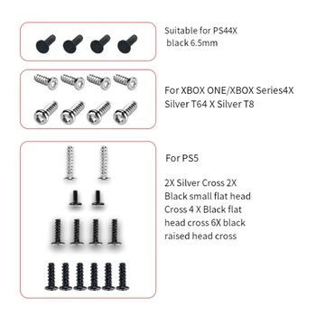 1 комплект Сменных Аксессуаров Для PS4 PS5 ONE Series X S Ремонт Ручки С Крестообразным Набором Винтов T6T8 Инструмент Для Ремонта Ручки